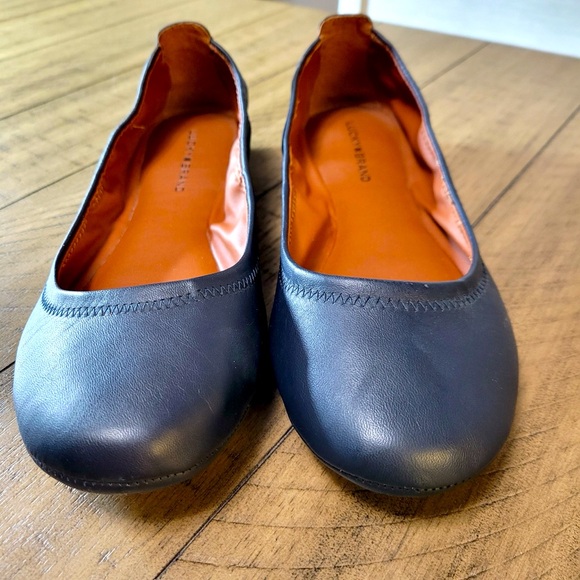 Lucky Brand Navy Flats-Women's Size 8 - Picture 1 of 5